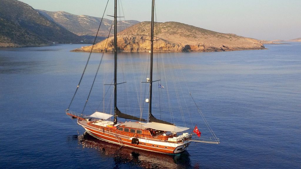 Luxury charter gulet yacht Kaya Guneri Plus for rent in Greece and Turkey