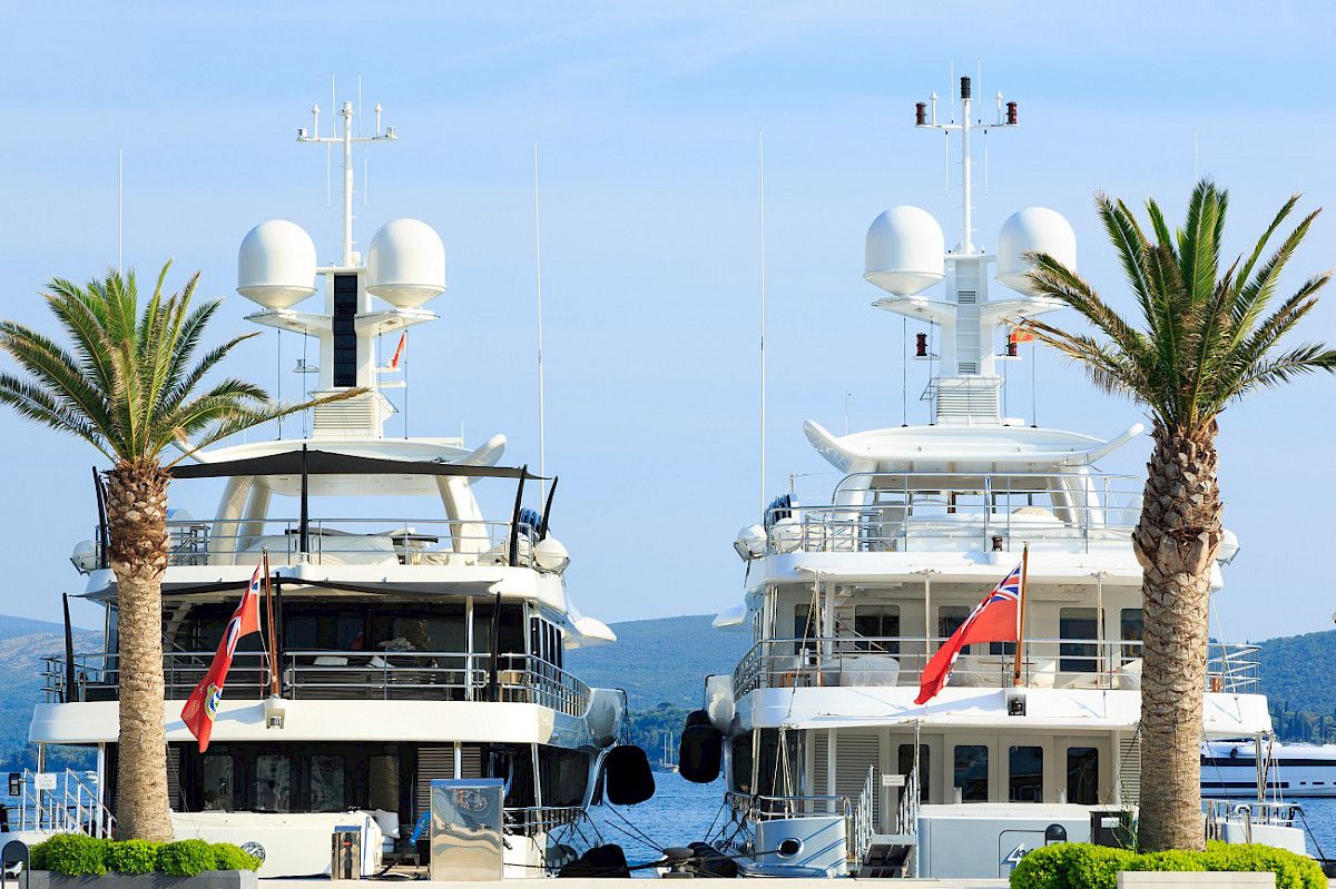 Porto Montenegro is a luxury yacht charter destination in Montenegro and the Adriatic