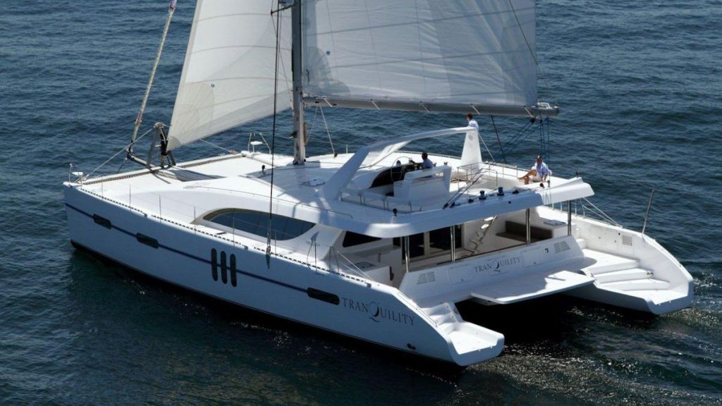 Luxury catamaran yacht TRANQUILITY for rent in the Caribbean Islands with Contact Yachts
